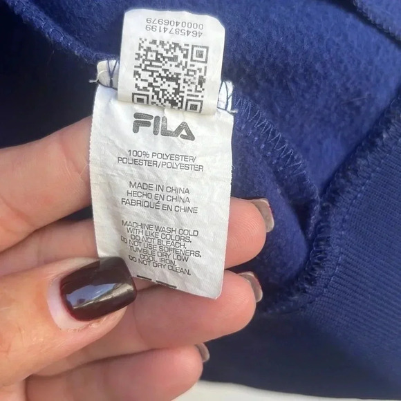 FILA Zip Up 100% Polyester Jacket Pockets Women’s Size Large Retro Style - Picture 7 of 9